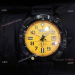 Super Clone Breitling Avenger II Seawolf Watch Yellow Dial with Arabic Markers